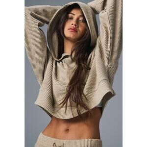 Alo Yoga Muse Hoodie Gravel Heather - S